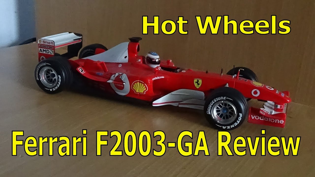 Hot Wheels Review, Ferrari F2003-GA 1/18 (2003) - YouTube